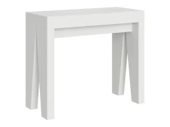 ITAMOBY Consola*Mesa consola extensível 90x40/196 cm Naxy Small Cinza Branca Branco