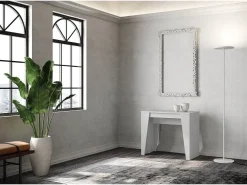 Mesa consola extensível 90x48/308 cm Anvar cinza branca*Ityhome Sale