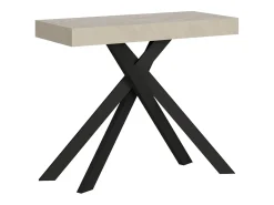 Mesa consola extensível 90x40/300 cm Krack caxemira pernas antracite^Ityhome