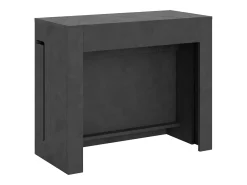 Mesa consola extensível 90x42/302 cm Evolve Antracite Espatulado extensões internas^ITAMOBY Hot
