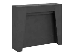 ITAMOBY Consola*Mesa consola extensível 90x25/211 cm Anea Antracite Espatulado extensões internas Cinzento