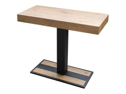 New Mesa consola extensível 90x40/300 cm Capital Carvalho Natural quadro Antracite Consola