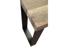 Mesa consola extensível 90x40/196 cm Tecno Small Nogueira quadro Antracite*ITAMOBY Clearance