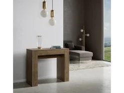 ITAMOBY Consola*Mesa consola extensível 90x42/302 cm Modem Nogueira Natural escuro