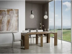 ITAMOBY Consola*Mesa consola extensível 90x42/302 cm Modem Nogueira Natural escuro