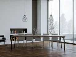 Online Mesa consola extensível 90x40/300 cm Rio Carvalho Natural quadro Antracite Consola