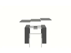 ITAMOBY Consola*Mesa consola extensível 90x42/198 cm Emy Small Espatulado Branco