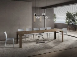 Online Mesa consola extensível 90x42/302 cm Scicca Nogueira Consola