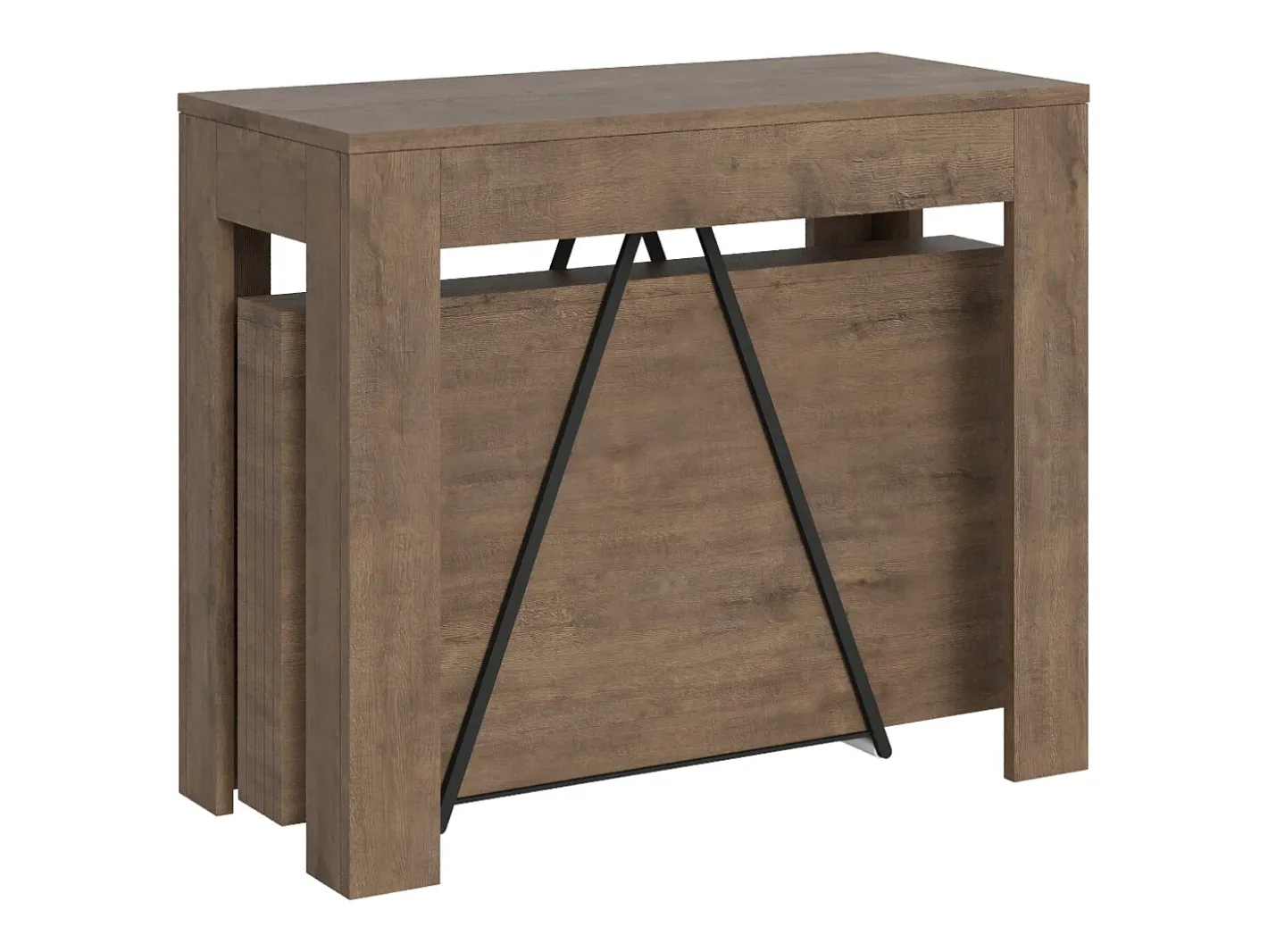 Online Mesa consola extensível 90x42/302 cm Scicca Nogueira Consola