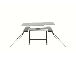 ITAMOBY Consola*Mesa consola extensível 90x40/196 cm Banco Evolution Small Carvalho Natural quadro Antracite Natural claro