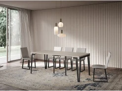 Mesa consola extensível 90x40/196 cm Rio Small Cachemira quadro Antracite^ITAMOBY Outlet
