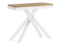 Online Mesa consola extensível 90x40/300 cm Krack Evolution carvalho natural quadro branco Consola