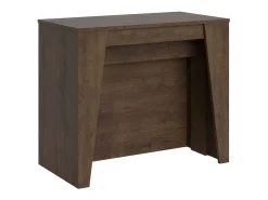 Mesa consola extensível 90x48/296 cm Bakari nogueira*Ityhome Online