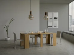 Mesa consola extensível 90x48/204 cm Basic Small Carvalho Natural*ITAMOBY Online