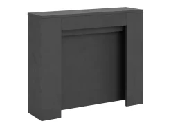 Mesa consola extensível 90x25/211 cm Kiba Antracite Espatulado extensões internas*ITAMOBY Outlet