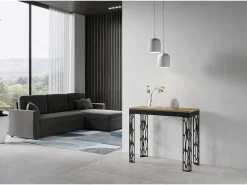 Mesa consola extensível 90x40/196 cm Ghibli Evolution Small Carvalho Natural quadro Antracite*ITAMOBY Outlet