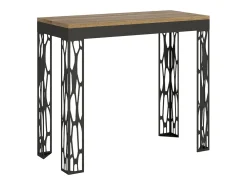 Mesa consola extensível 90x40/196 cm Ghibli Evolution Small Carvalho Natural quadro Antracite*ITAMOBY Outlet