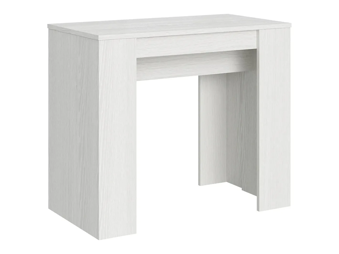 Mesa consola extensível 90x48/204 cm Basic Small Cinza Branca^ITAMOBY Online