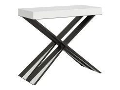 ITAMOBY Consola*Mesa consola extensível 90x40/300 cm Diago Premium Cinza Branca quadro Antracite Branco