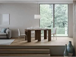 Mesa consola extensível 78x47/299 cm Allin Nogueira extensões internas*ITAMOBY New