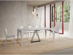 Mesa consola extensível 90x42/302 cm Zima cinza branca^Ityhome Sale