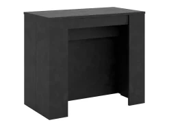 ITAMOBY Consola*Mesa consola extensível 90x48/296 cm Venus Antracite Espatulado extensões internas Cinzento