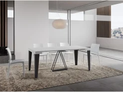 Mesa consola extensível 90x40/196 cm Algo Small cinza branca quadro antracite^Ityhome Best