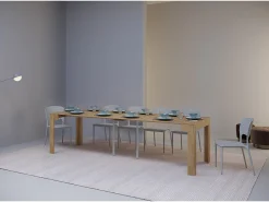 Mesa consola extensível 90x42/290cm Cayman carvalho natural^Ityhome Sale