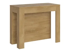 Mesa consola extensível 90x42/290cm Cayman carvalho natural^Ityhome Sale