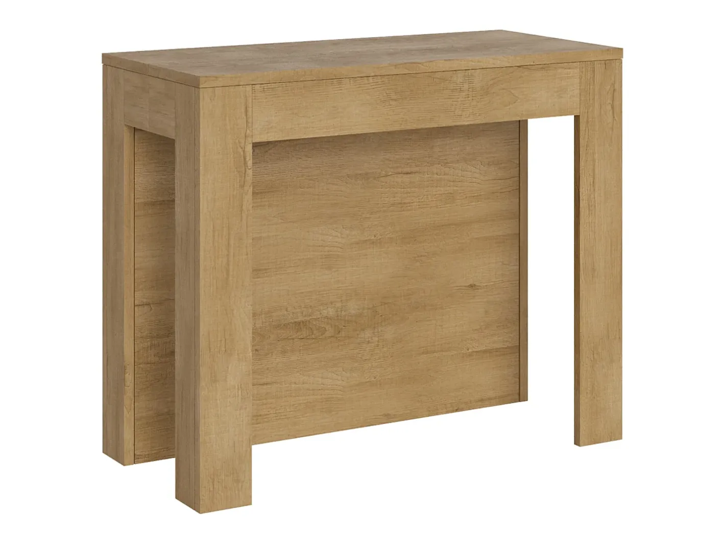 Mesa consola extensível 90x42/290cm Cayman carvalho natural^Ityhome Sale
