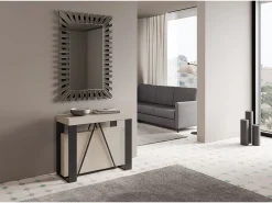Online Mesa consola extensível 90x40/300cm Zamat caxemira quadro antracite Consola