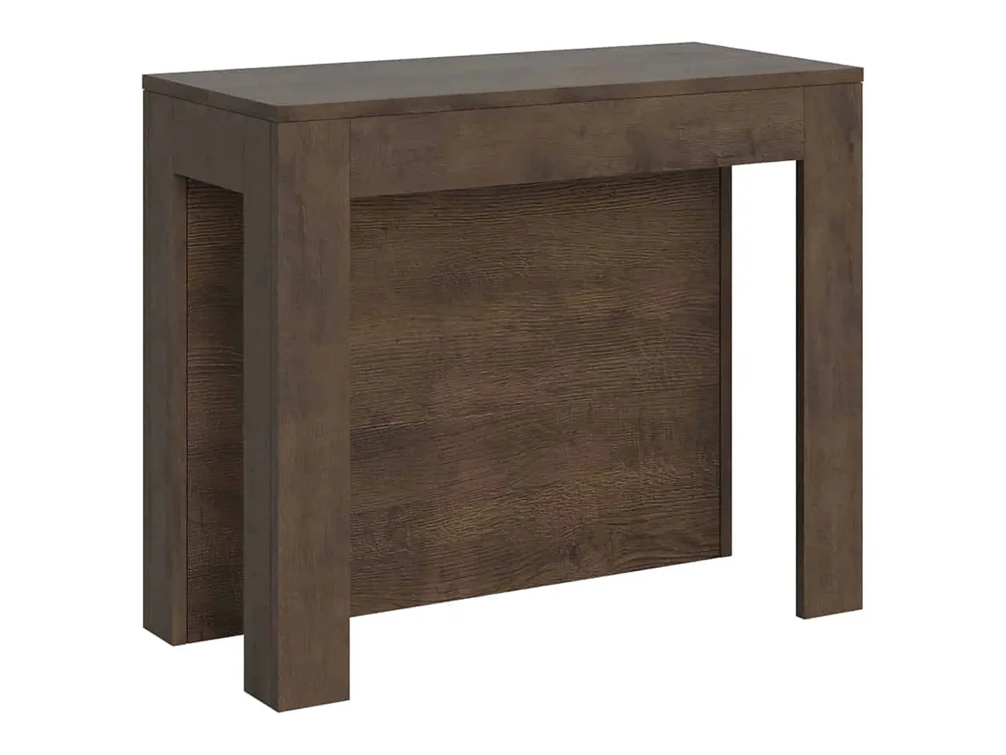 Ityhome Consola*Mesa consola extensível 90x42/290cm Cayman nogueira Castanho