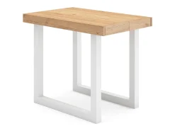 Skraut Home Consola*Mesa Consola Extensível, 302x90x73cm, Para 14 pessoas, Pés de madeira, Carvahlo Natural claro