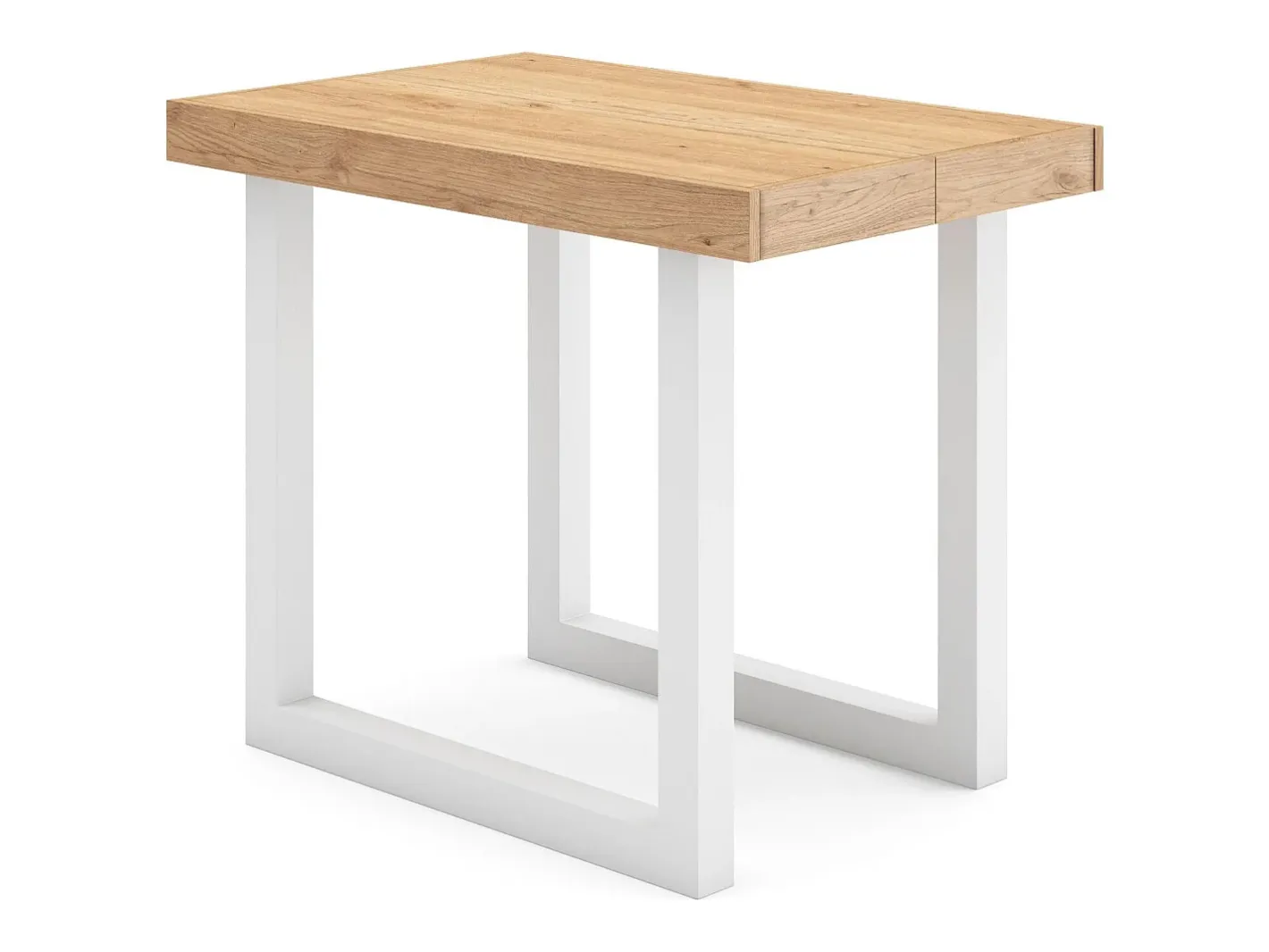 Skraut Home Consola*Mesa Consola Extensível, 302x90x73cm, Para 14 pessoas, Pés de madeira, Carvahlo Natural claro