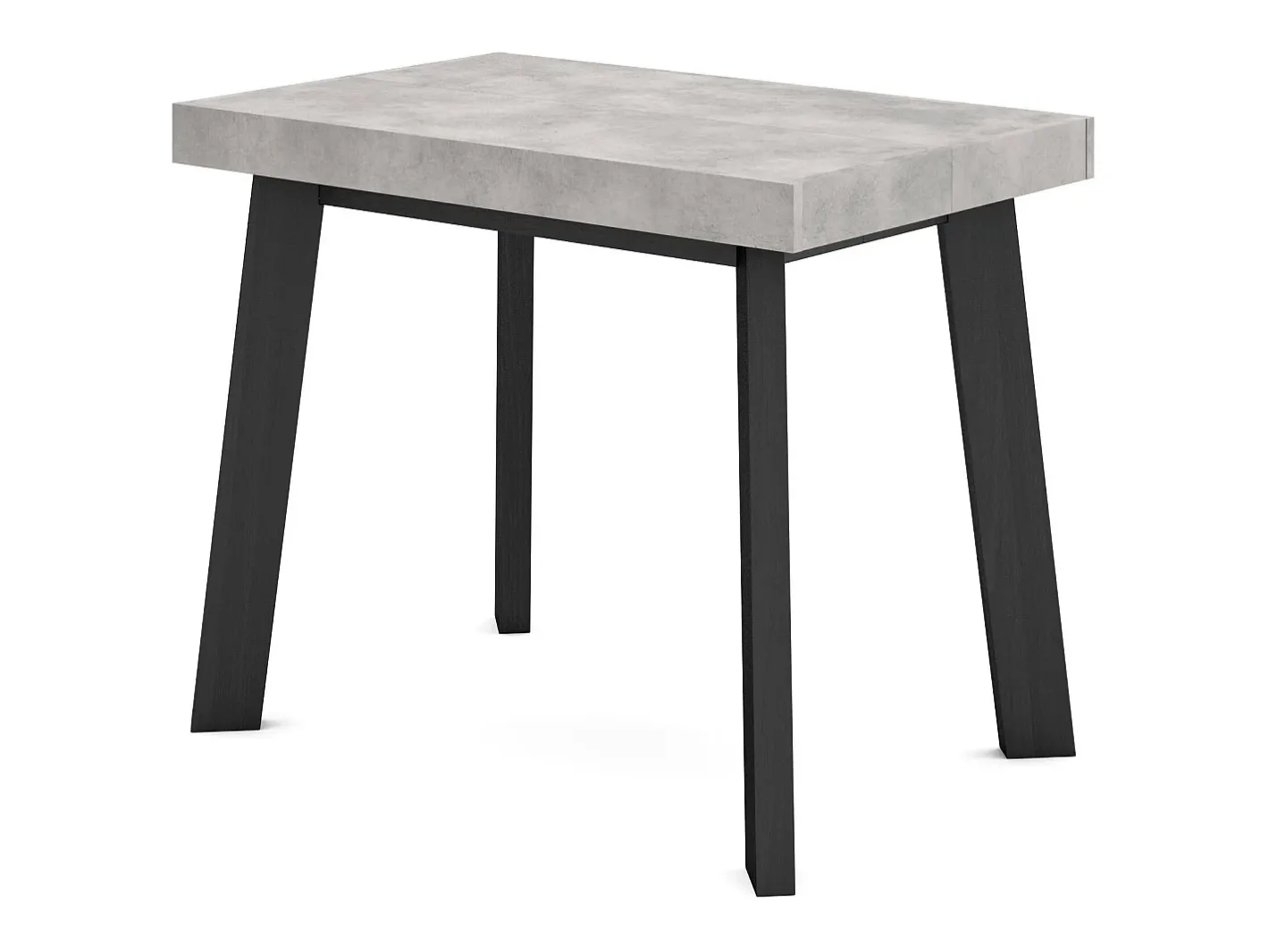 New Mesa Consola Extensível, 160x90x73cm, Para 8 pessoas, Pés de madeira, Cimento Consola