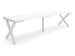 Best Mesa Consola Extensível, 302x90x73cm, Para 14 pessoas, Pés de madeira, Consola