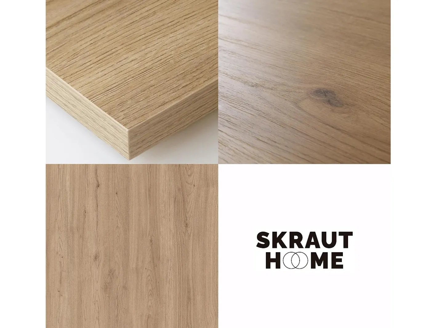 Skraut Home Consola*Mesa Consola Extensível, 302x90x73cm, Para 14 pessoas, Pés de madeira, Carvahlo Natural claro