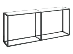 vidaxl Consola*Mesa consola 180x35x75,5 cm vidro temperado Transparente