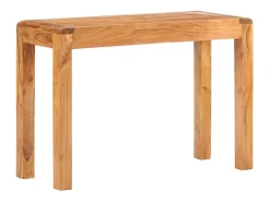 vidaxl Consola*Mesa consola 110x40x76 cm acácia maciça c/ acabamento a mel Natural claro