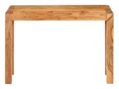 vidaxl Consola*Mesa consola 110x40x76 cm acácia maciça c/ acabamento a mel Natural claro