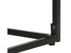 vidaxl Consola*Mesa consola 110x35x76 cm acácia maciça e mangueira Preto