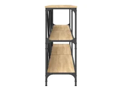 vidaxl Consola*Mesa consola 200x30x75 cm deriv. madeira/ferro carvalho sonoma Castanho