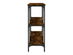 vidaxl Consola*Mesa consola 200x29x75 cm derivados de madeira carvalho fumado Natural escuro