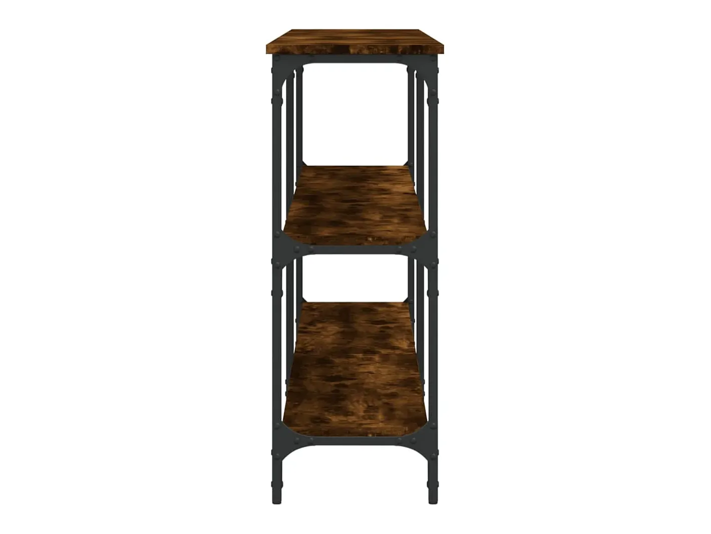 vidaxl Consola*Mesa consola 200x29x75 cm derivados de madeira carvalho fumado Natural escuro