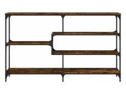 vidaxl Consola*Mesa consola 160x32x95 cm derivados de madeira carvalho fumado Natural claro