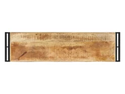 vidaxl Consola*Mesa consola 120x30x75 cm madeira de mangueira áspera Natural claro
