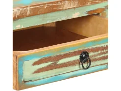vidaxl Consola*Mesa consola 120x40x75 cm madeira recuperada maciça Multicor