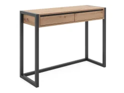 Consola*Mesa consola 100x75x35 cm natural antracite Cinza antracite / Castanho
