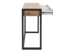 Consola*Mesa consola 100x75x35 cm natural antracite Cinza antracite / Castanho