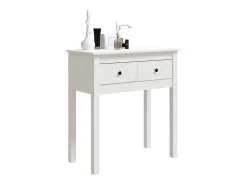 vidaxl Consola*Mesa consola 70x35x75 cm pinho maciço Branco